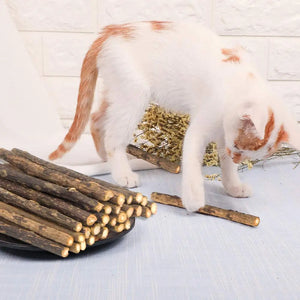 Natural matatabi silvervine chew sticks for cats