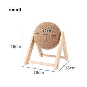 Sisal rope scratching ball board for cats