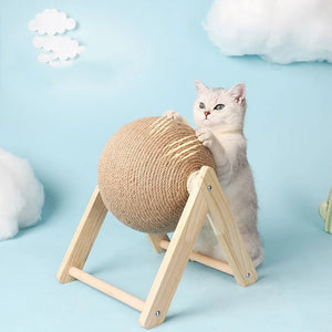 Sisal rope scratching ball board for cats