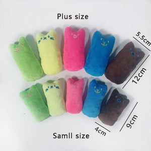 Soft plush catnip chew toy for cats and kittens