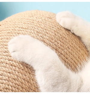 Sisal rope scratching ball board for cats