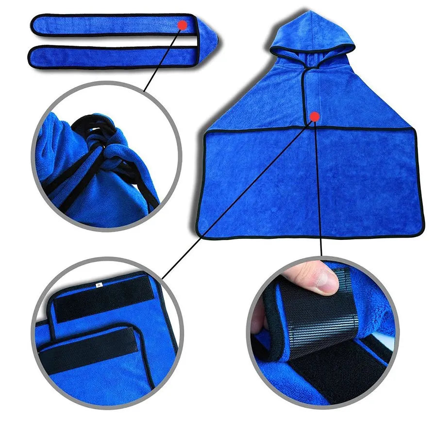 Super Absorbent Pet Bathrobe — Soft Drying Towel Robe