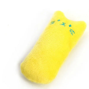 Soft plush catnip chew toy for cats and kittens