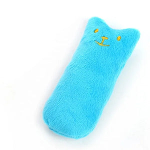 Soft plush catnip chew toy for cats and kittens