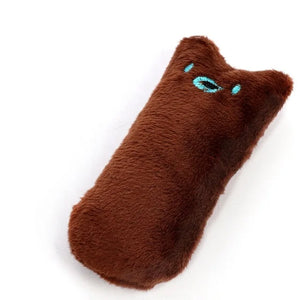 Soft plush catnip chew toy for cats and kittens