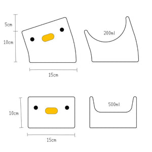 Ceramic Chick Cat & Dog Bowl - GoPoofy