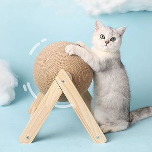 Sisal rope scratching ball board for cats