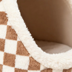 Donut tunnel bed with interactive ball and washable cushion for cats