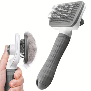 Soft-tip detangling brush for long and short-haired dogs and cats