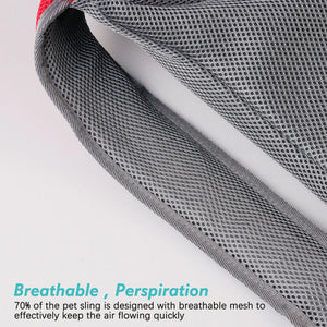 Mesh oxford sling carrier bag for small dogs