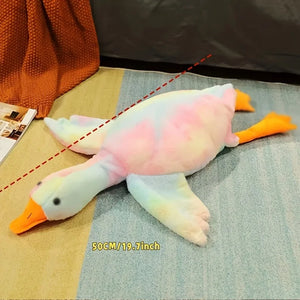 Soft plush duck companion toy for dogs and cats