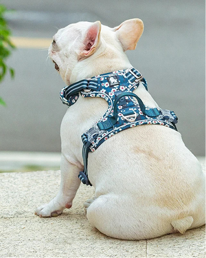 Truelove floral dog harness — side view