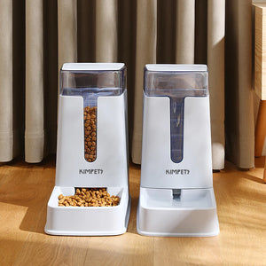 2-in-1 automatic feeder and water dispenser for dogs and cats