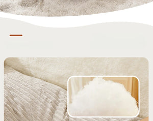 Washable corduroy pet sofa bed for small to medium dogs and cats