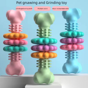 Leak-proof bite-resistant teething chew toy for dogs