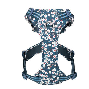 Truelove floral dog harness — 3 adjustable buckles