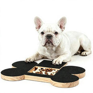 Wooden cat scratching board with built-in treat box
