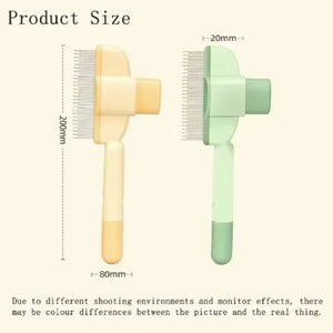 Stainless steel grooming comb for removing loose hair from dogs and cats