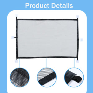 Foldable breathable mesh safety gate for dogs