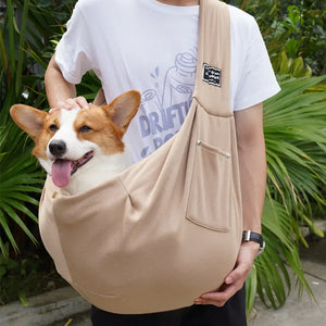 Crossbody sling carrier bag for small dogs and cats