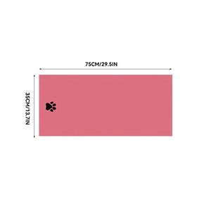 Embroidered microfibre bath towel for dogs and cats