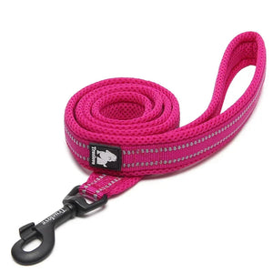 Truelove reflective mesh dog leash — size and color reference chart