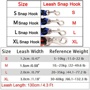 Braided nylon rope leash for medium to large dogs