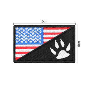 Hook-and-loop ID patches for tactical dog harnesses and vests