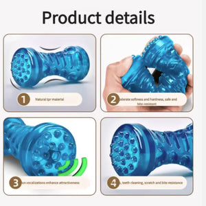 Leak-proof bite-resistant teething chew toy for dogs