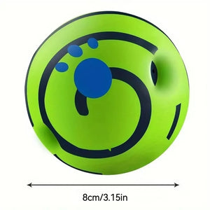 Interactive giggle ball toy for dog IQ training and play