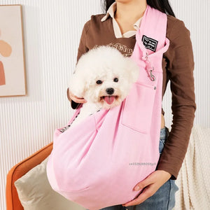 Crossbody sling carrier bag for small dogs and cats