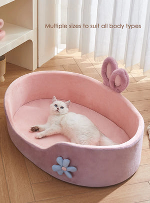 Detachable washable pet bed for dogs and cats, soft and warm for all seasons