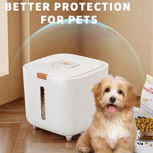 Sealed moisture-proof pet food storage barrel for dogs and cats