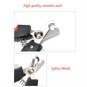 Stainless steel nail clippers for dogs and cats