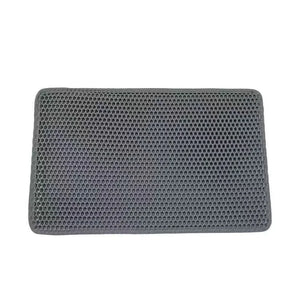 Double-layer waterproof litter trapping mat for cats
