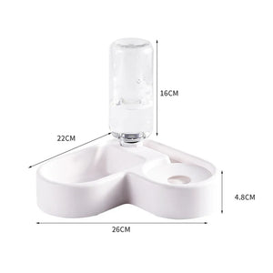 Multi-functional drinking and feeding bowl for dogs and cats