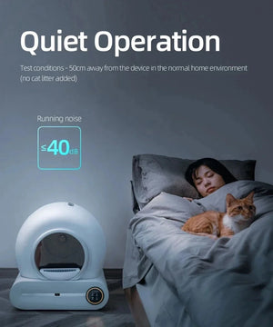 Self-cleaning automatic smart litter box for cats