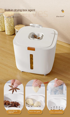 Sealed moisture-proof pet food storage barrel for dogs and cats