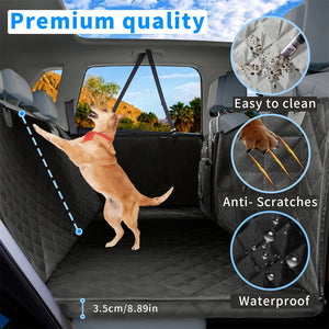 Waterproof scratch-proof car seat extender hammock for dogs