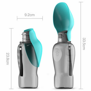 Portable Pet Water Bottle & Bowl - GoPoofy