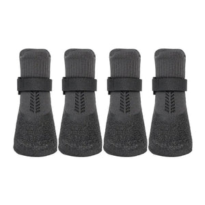 Antifreeze snow boots with soft lining for dog paw protection