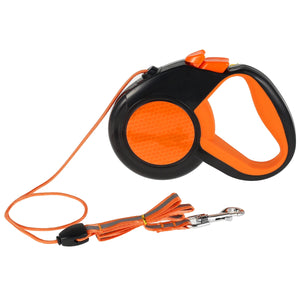Hands-free reflective dog leash with adjustable waist belt