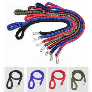 Braided nylon rope leash for medium to large dogs