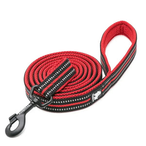 Truelove reflective mesh dog leash — zinc-alloy hook detail