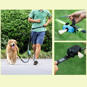 Waterproof zip-lock waste bag dispenser for dogs