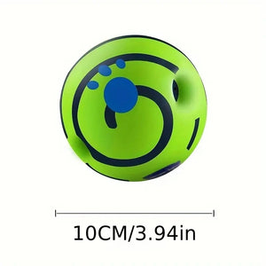 Interactive giggle ball toy for dog IQ training and play
