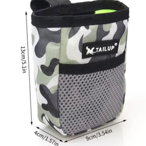 Portable training treat waist bag for dogs