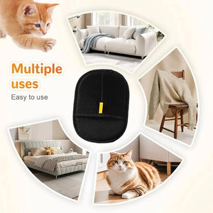 Pet hair removal grooming gloves for dogs and cats