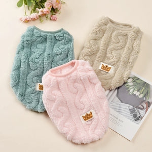 Soft fleece jumper for small dogs, cats, and puppies