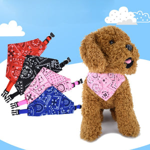 Adjustable triangle bandana scarf collar for dogs and cats